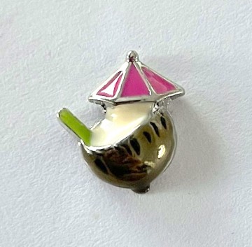 Memory locket charm kokosnoot