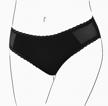 Menstruatie ondergoed zwart