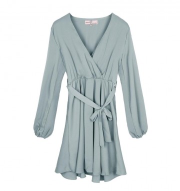 Mint jurkje met strikje