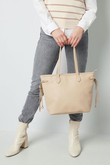 Mooie beige handtas