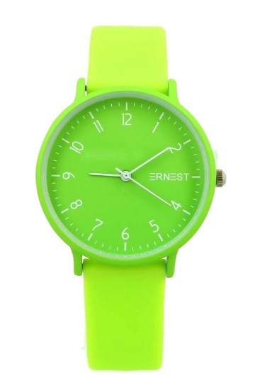 Neongroen horloge