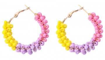 Oorbellen met retro kralen