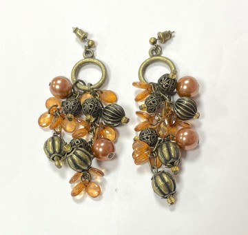 Oorhangers herfstkleuren   6 centimeter