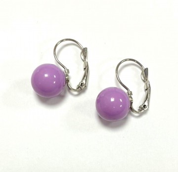 Oorhangers paarse hangertjes