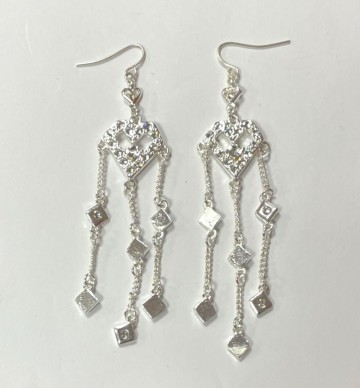 Oorhangers zilverkleurig