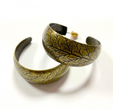 Oorringen   goudkleurig   4 centimeter