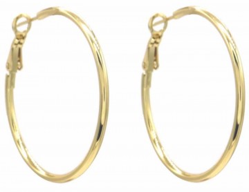 Oorringen 4 centimeter   stainless steel