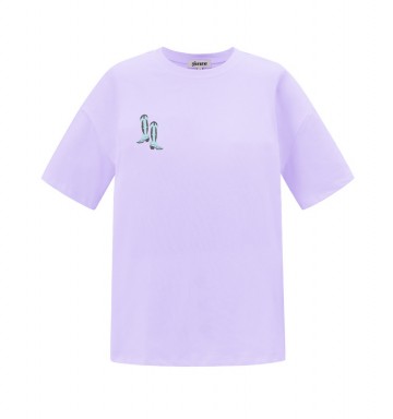 Paars cowboy t shirt