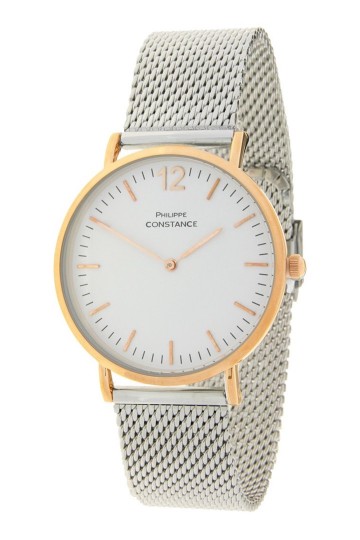 Philippe constance horloge   bi color   zilver rose