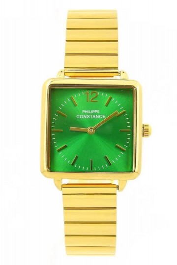 Philippe constance horloge   goudkleurig groen