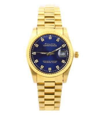 Philippe constance horloge   medium   stones blue