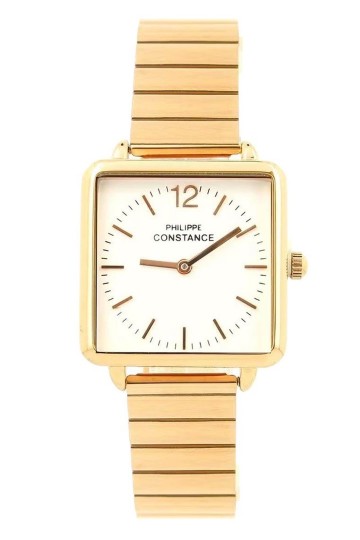 Philippe constance horloge   rosekleurig wit
