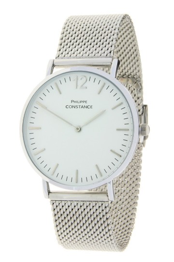 Philippe constance horloge   zilverkleurig wit 0