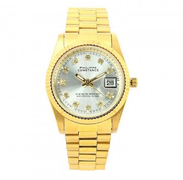 Philippe constance large serrated   goudkleurig