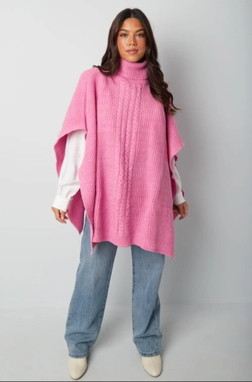 Poncho fuchsia