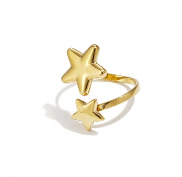 Ring sterren   stainless steel