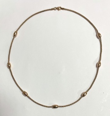 Rose kleurige ketting   925 sterling zilver