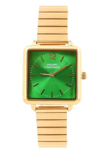 Rosekleurig smaragd horloge