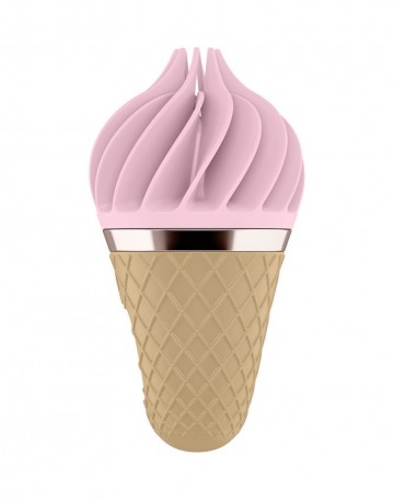 Roze beige ijsje satisfyer