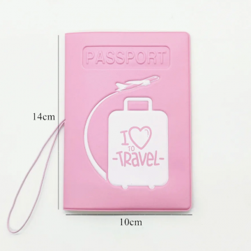 Roze paspoort hoes