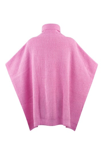 Roze poncho achterkant
