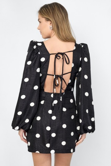 Schattig polkadot jurkje