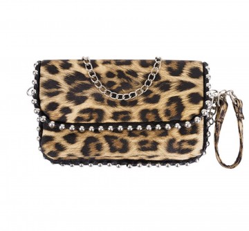 Schoudertas luipaard print