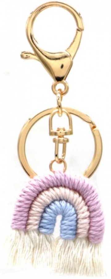 Sleutelhanger regenboog   goudkleurig