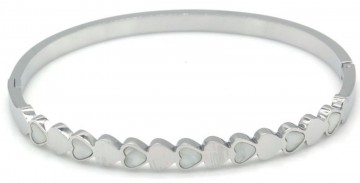 Stainless steel bangle armband   mop