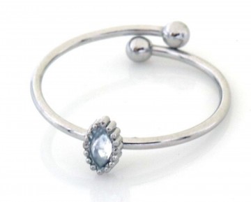 Stainless steel ring   kristal