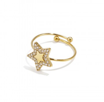 Sterren ring   zirkonia