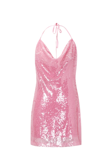 Voorkant roze jurk