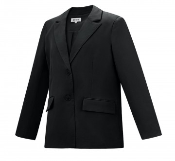 Zwarte blazer met strikjes